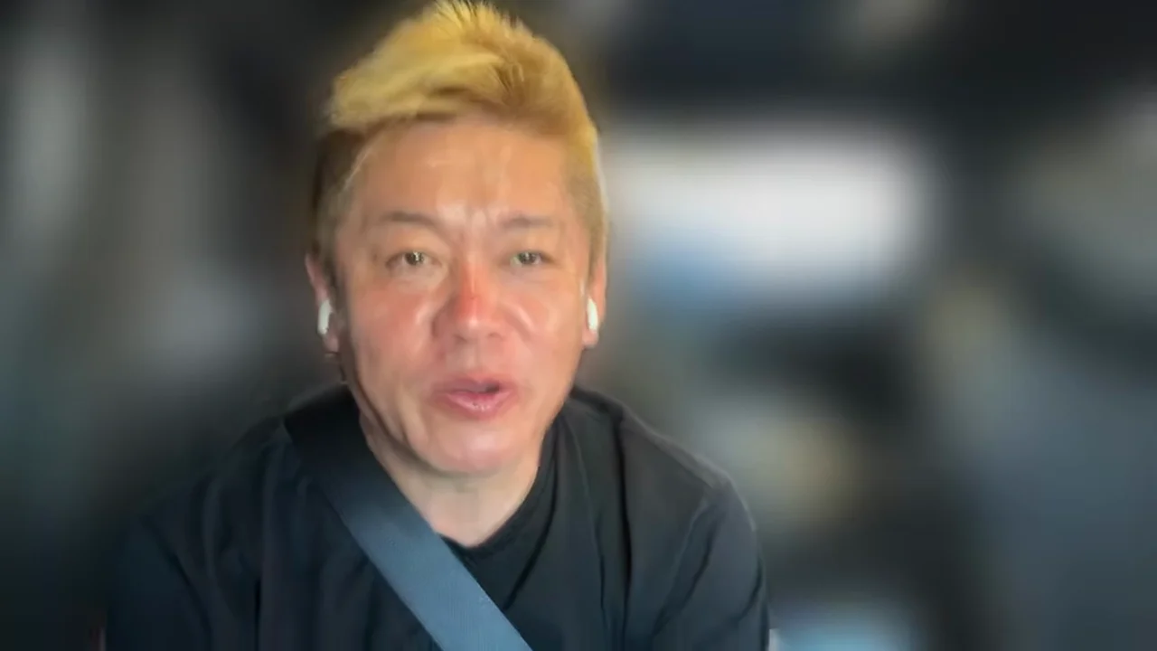 動画キャプチャ: 堀江さんが、堀井さんへの期待を話す場面（8:56頃）