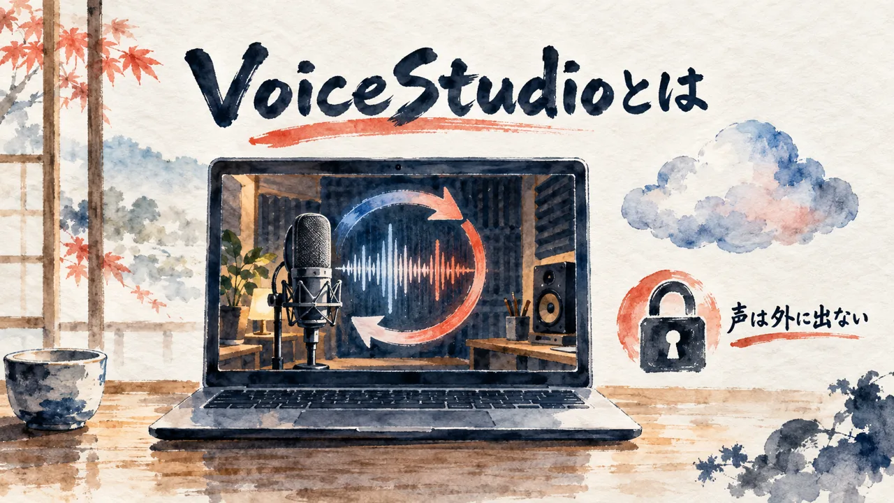 VoiceStudioとは：自分の声を外に出さずにボイスクローンを作るアプリ