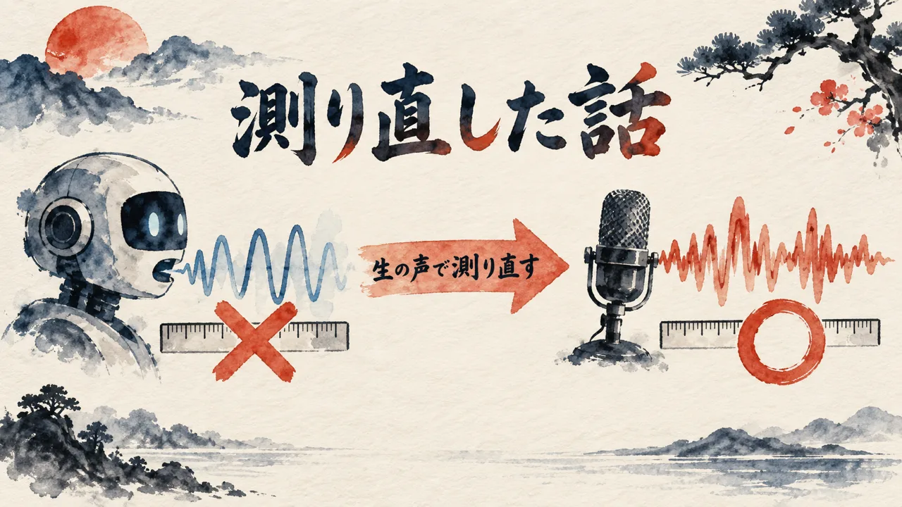 測り方と、最初の測定をやり直した話